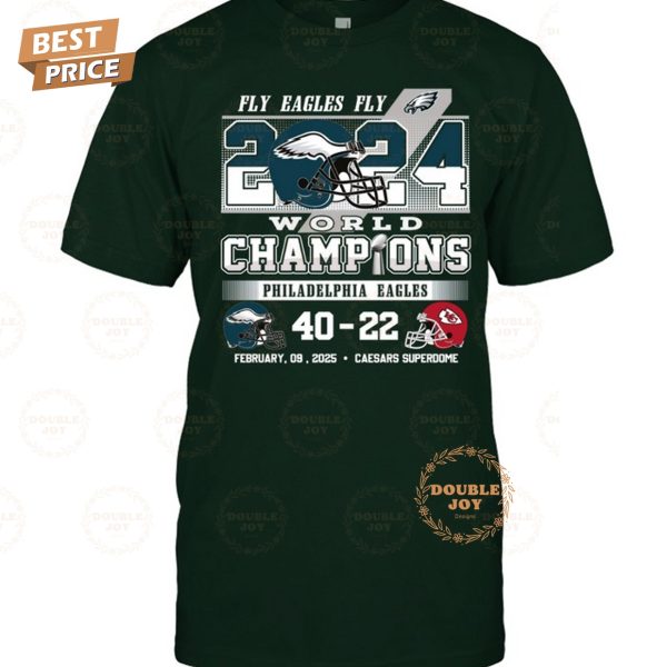 Fly Eagles Fly’ 2024 World Champions Philadelphia Eagles NFL Limited Edition T-Shirt