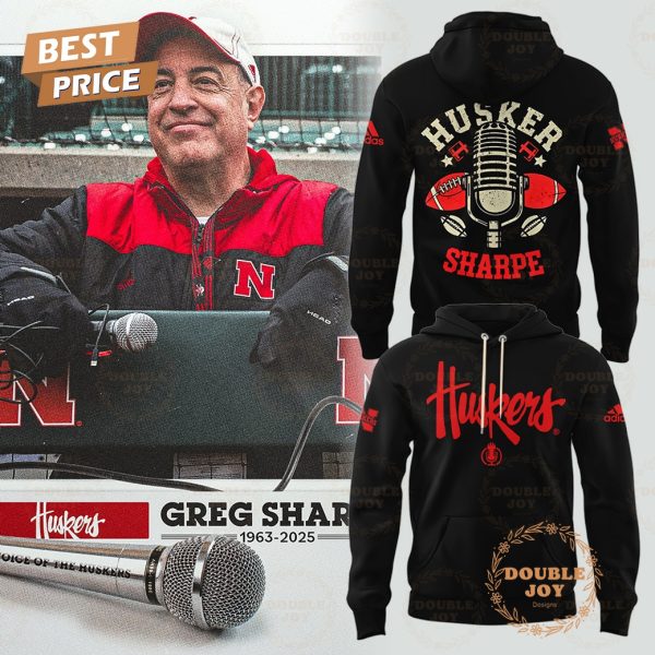 Greg Sharpe 1963-2025 “Voice of the Huskers” Limited Edition Hoodie