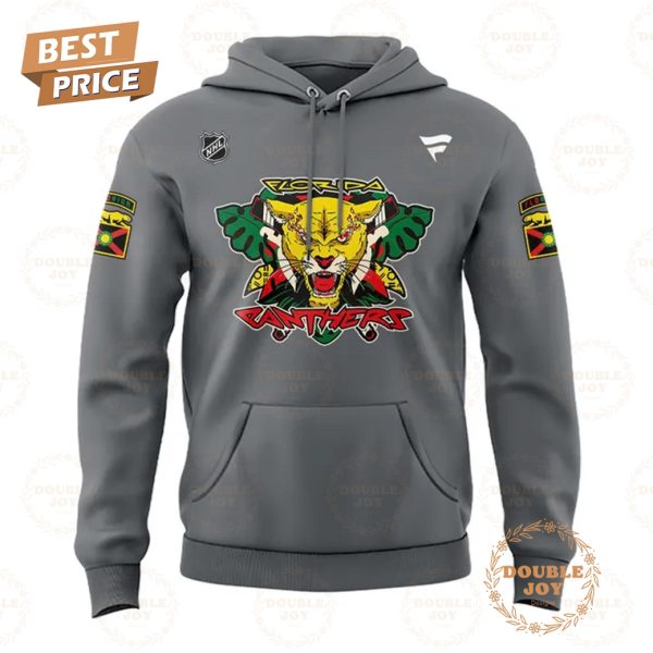 2025 Florida Panthers Black History Night Hoodie – Grey