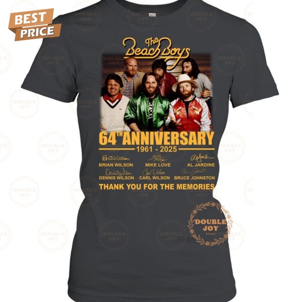 The Beach Boys 64th Anniversary 1961-2025 Thank You For The Memories T-Shirt