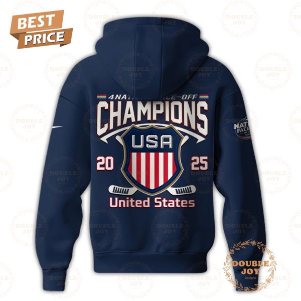 USA Hockey 4 Nations Face-Off Champions 2025 New Edition Hoodie