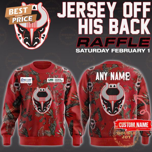 Special Birmingham Bulls SPHL Hockey Jersey Off His Back Raffles 2025 Custom Name Hoodie