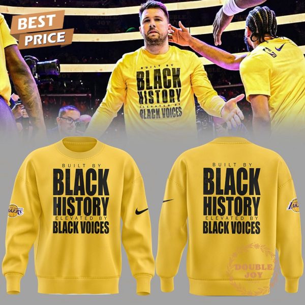 Los Angeles Lakers Built By Black History Elevated By Black Voices Limited Edition Hoodie