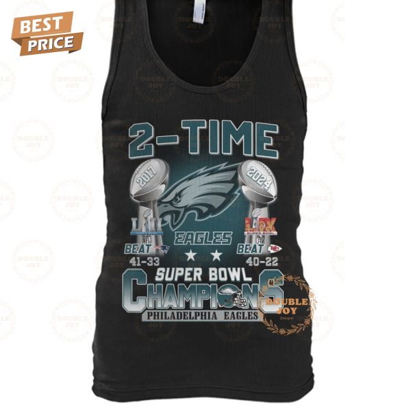 2-Time LII-LIX Super Bowl Champions Philadelphia Eagles NFL Limited Edition T-Shirt