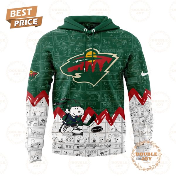 Minnesota Wild Peanuts Night 2025 75th Anniversary Hoodie – Green