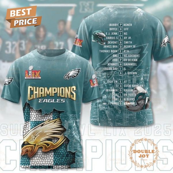 Super Bowl LIX 2025 Champions Philadelphia Eagles NFL Limited Edition T-Shirt, Hoodie