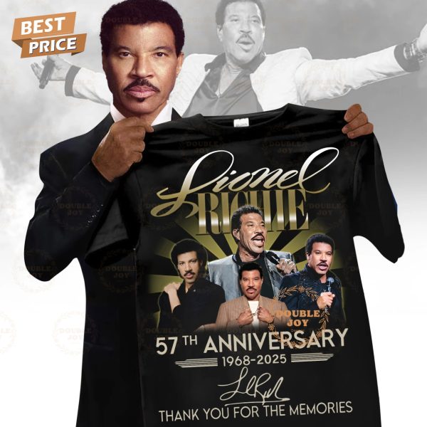 Lionel Richie 57th Anniversary 1968-2025 Thank You For The Memories T-Shirt