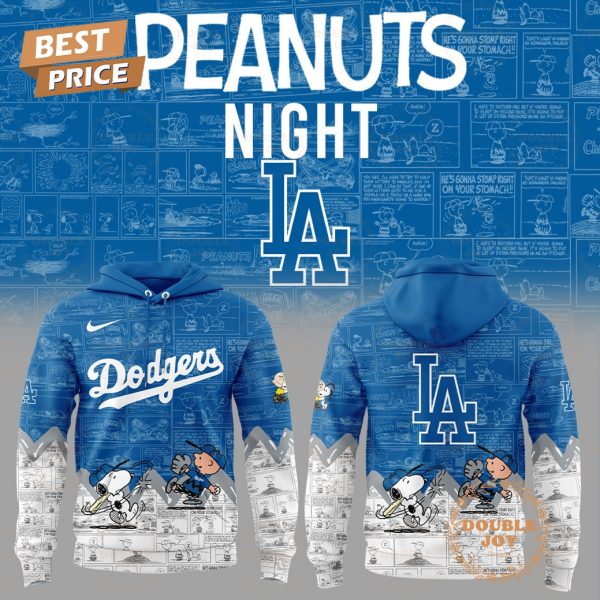 Los Angeles Dodgers Peanuts Night 75th Anniversary Hoodie