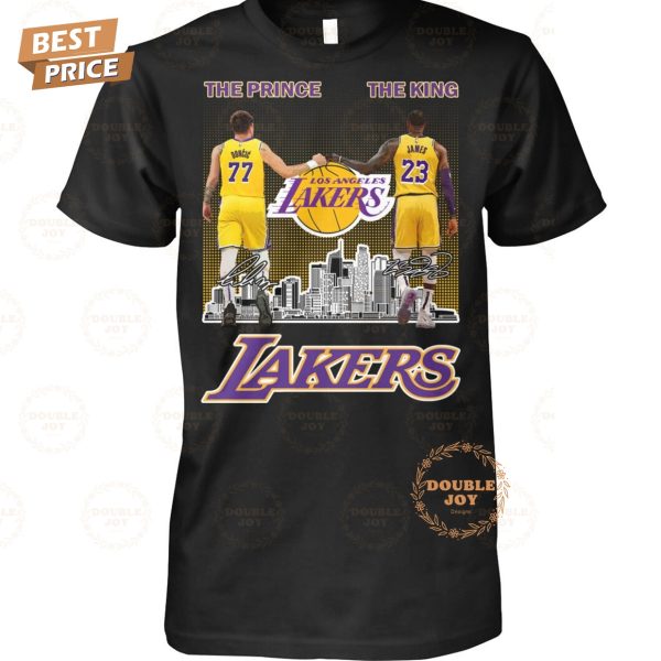 Los Angeles Lakers NBA Number 77 “The Prince”, Number 23 “The King” T-Shirt