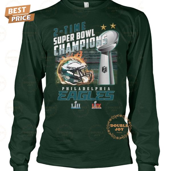 2-Time Super Bowl Champions Philadelphia Eagles NFL Limited Edition T-Shirt