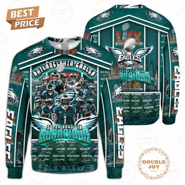 Philadelphia Eagles Limited Edition Super Bowl LIX Champions Hoodie