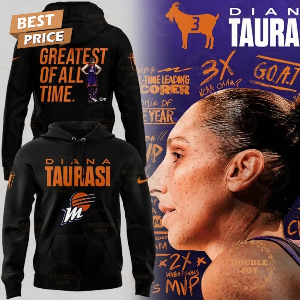 Diana Taurasi x Phoenix Mercury WNBA 2025 “Greatest Of All Time” Limited Edition Hoodie