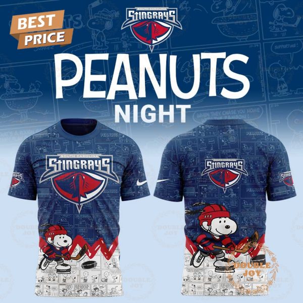 South Carolina Stingrays Peanuts Night 2025 75th Anniversary Hoodie