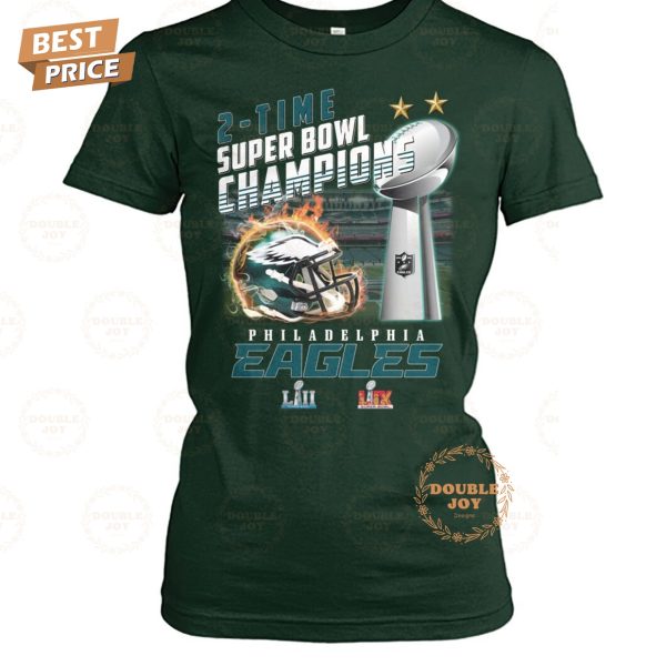 2-Time Super Bowl Champions Philadelphia Eagles NFL Limited Edition T-Shirt