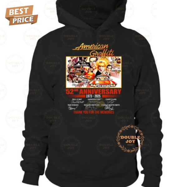 American Graffiti 52nd Anniversary Thank You For The Memories T-Shirt