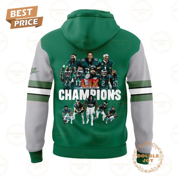 2024 Super Bowl LIX Champions Philadelphia Eagles NFL Green Limited Edition Hoodie