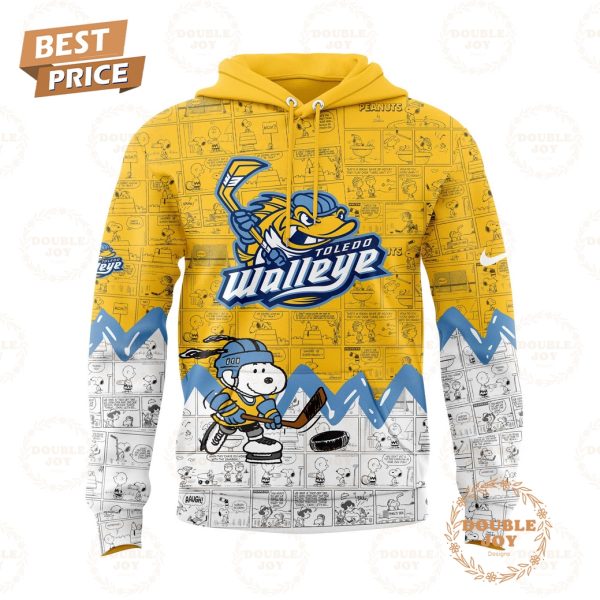 Toledo Walleye Peanuts Night 2025 75th Anniversary Hoodie