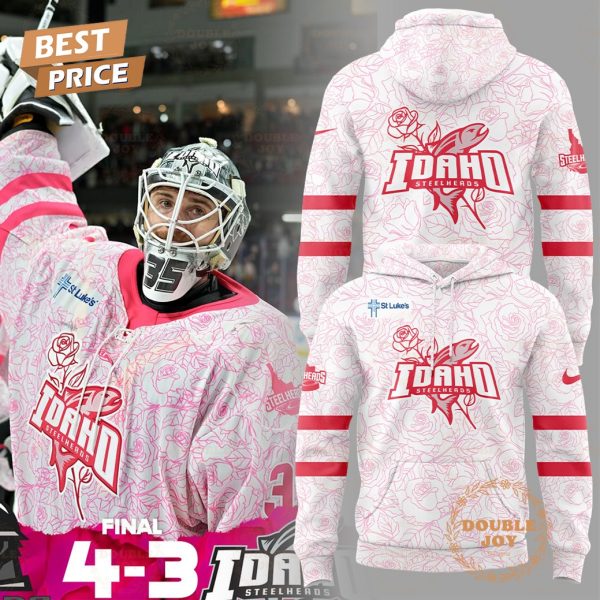 Idaho Steelheads ECHL Pink In The Rink Limited Edition 20205 Hoodie