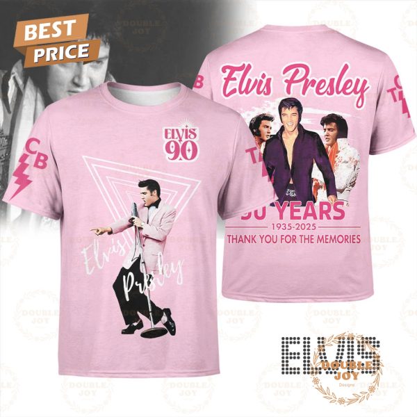 Elvis Presley 90 Years 1935-2025 Thank You For The Memories T-Shirt, Hoodie