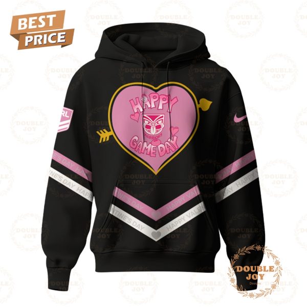 New Zealand Warriors NRL 2025 Happy Valentine’s Day Hoodie