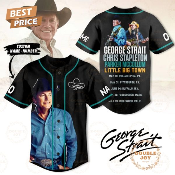 George Strait Chris Stapleton Parker MCcollum Little Big Town Custom Name Baseball Jersey