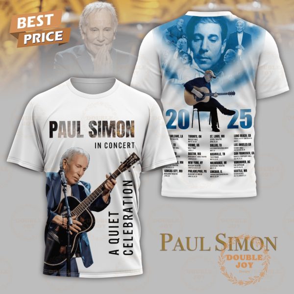 Paul Simon In Concert A Quiet Celebration 2025 T-Shirt, Hoodie