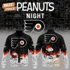 philadelphia flyers peanuts night 2025 75th anniversary baseball jacket black 1 e3HTy.jpg