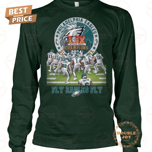 Philadelphia Eagles NFL ‘Fly Eagles Fly’ LIX Super Bowl Champions 2024 Limited Edition T-Shirt