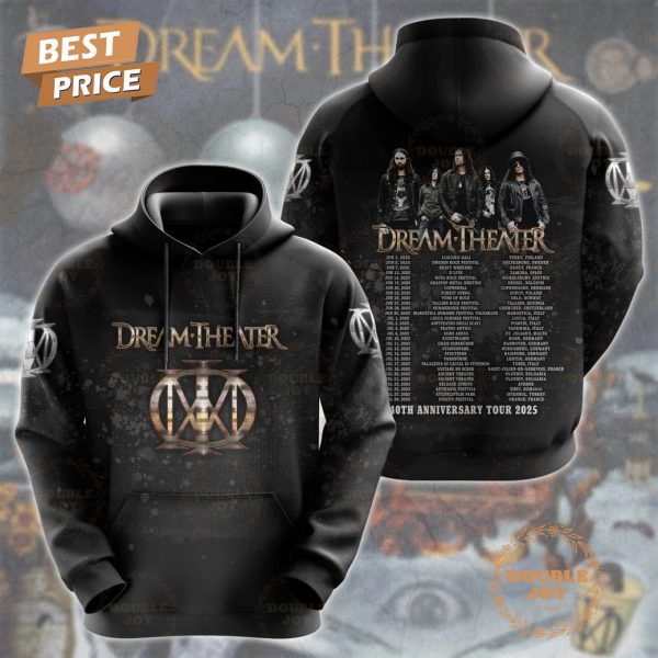 Dream Theater 40th Anniversary Tour 2025 Limited Edition T-Shirt, Hoodie