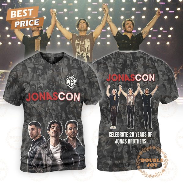 Jonascon Celebrate 20 Years Of Jonas Brothers Limited Edition T-Shirt, Hoodie