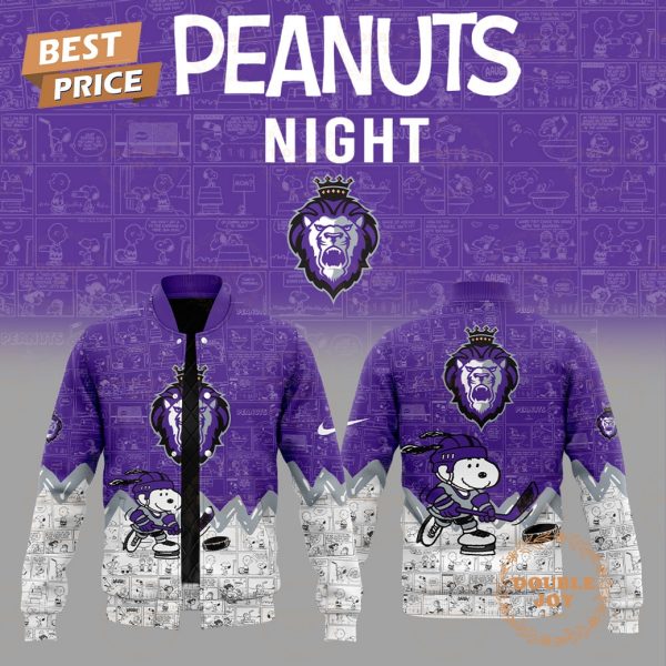 Reading Royals Peanuts Night 2025 75th Anniversary Baseball Jacket