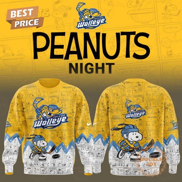 Toledo Walleye Peanuts Night 2025 75th Anniversary Hoodie