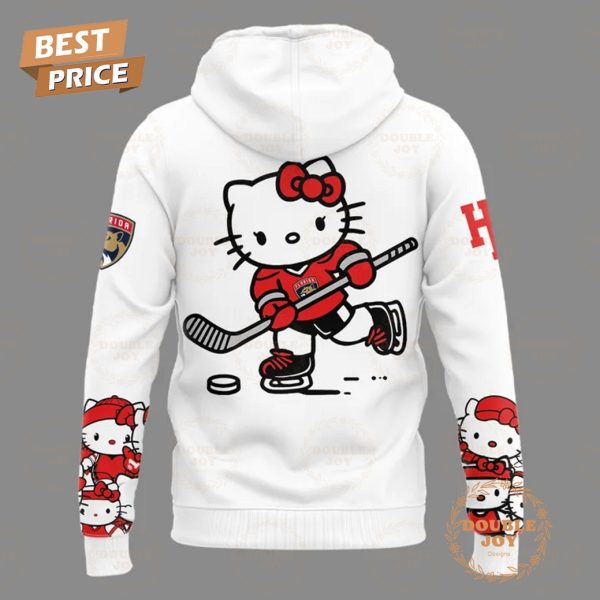 2025 Florida Panthers Hello Kitty Night Limited Edition Hoodie – White