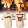 San Francisco Giants MLB 2025 Firefighter Appreciation Night Baseball Jersey – Black