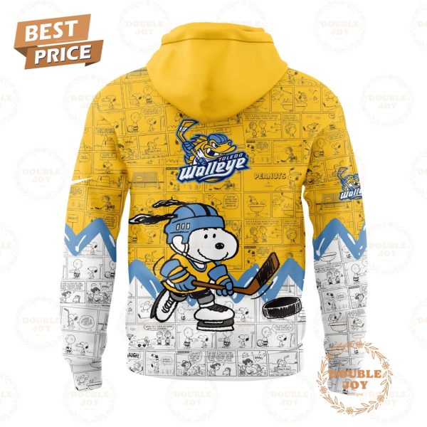 Toledo Walleye Peanuts Night 2025 75th Anniversary Hoodie