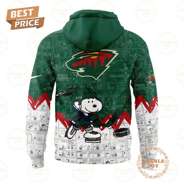 Minnesota Wild Peanuts Night 2025 75th Anniversary Hoodie – Green