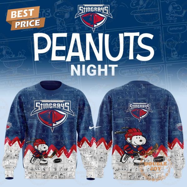 South Carolina Stingrays Peanuts Night 2025 75th Anniversary Hoodie