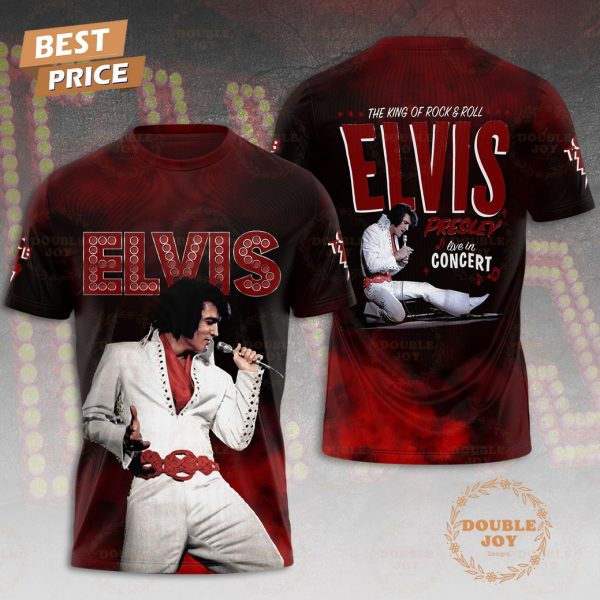 The King Of Rock And Roll Elvis Presley Live In Concert T-Shirt, Hoodie