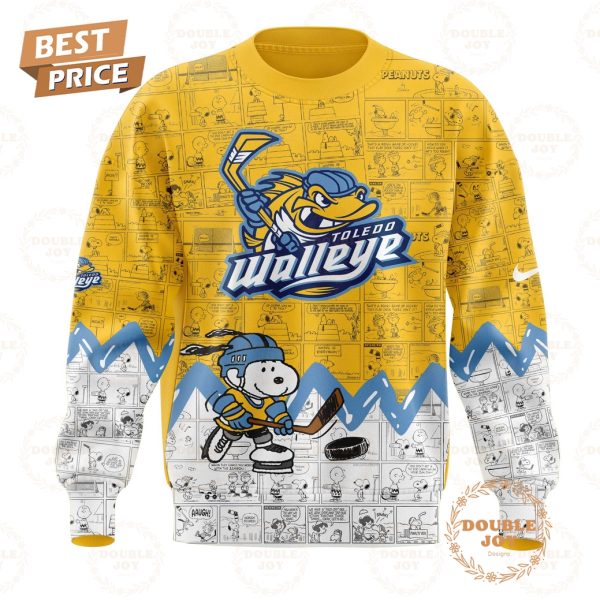 Toledo Walleye Peanuts Night 2025 75th Anniversary Hoodie