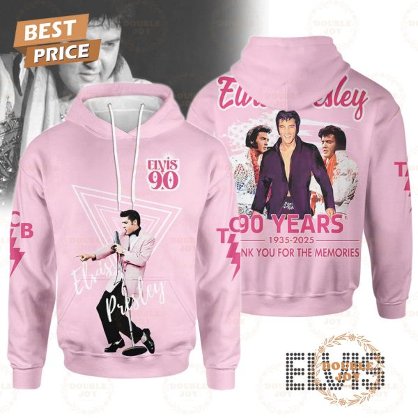 Elvis Presley 90 Years 1935-2025 Thank You For The Memories T-Shirt, Hoodie