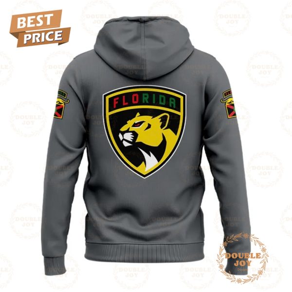 2025 Florida Panthers Black History Night Hoodie – Grey