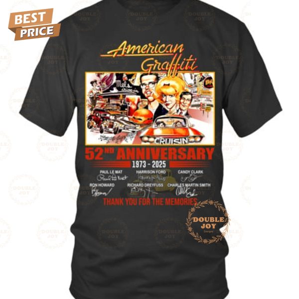 American Graffiti 52nd Anniversary Thank You For The Memories T-Shirt