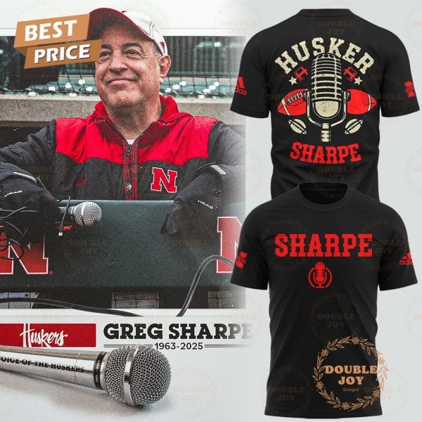 Honoring The Legend Greg Sharpe 1963-2025 “Voice of the Huskers” Limited Edition Hoodie