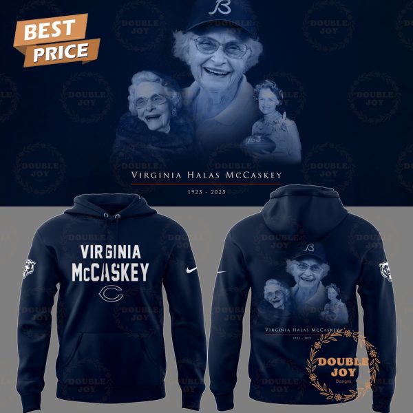 Virginia Halas McCaskey 1923-2025 X Chicago Bears NFL Hoodie