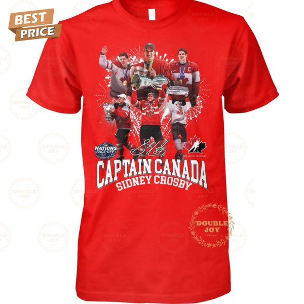 Captain Sidney Crosby x Canada Hockey 2025 4 Nations Face-Off Champions T-Shirt