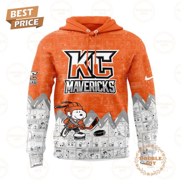 Kansas City Mavericks Peanuts Night 2025 75th Anniversary Hoodie