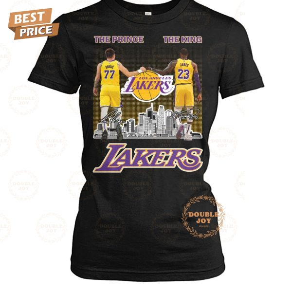 Los Angeles Lakers NBA Number 77 “The Prince”, Number 23 “The King” T-Shirt