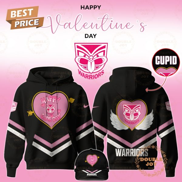 New Zealand Warriors NRL 2025 Happy Valentine’s Day Hoodie