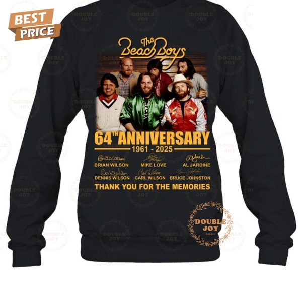 The Beach Boys 64th Anniversary 1961-2025 Thank You For The Memories T-Shirt