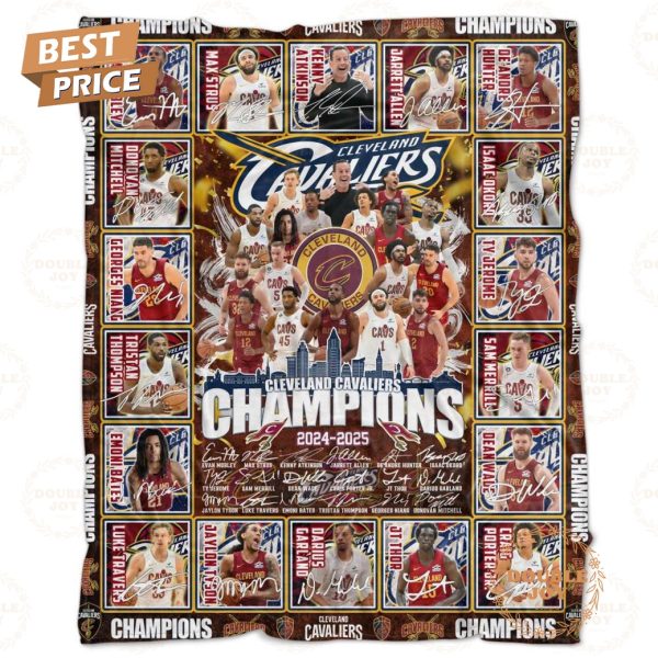 Cleveland Cavaliers NBA Champions 2024-2025 Limited Edition Fleece Blanket